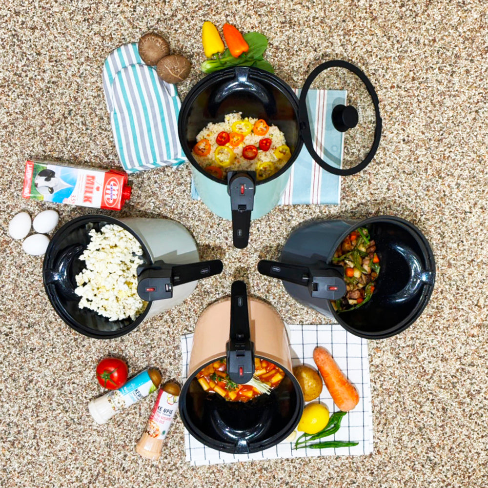 韓國 Rollpan 自動旋轉翻炒鍋| 新上市🔥 野營、燒烤也適用