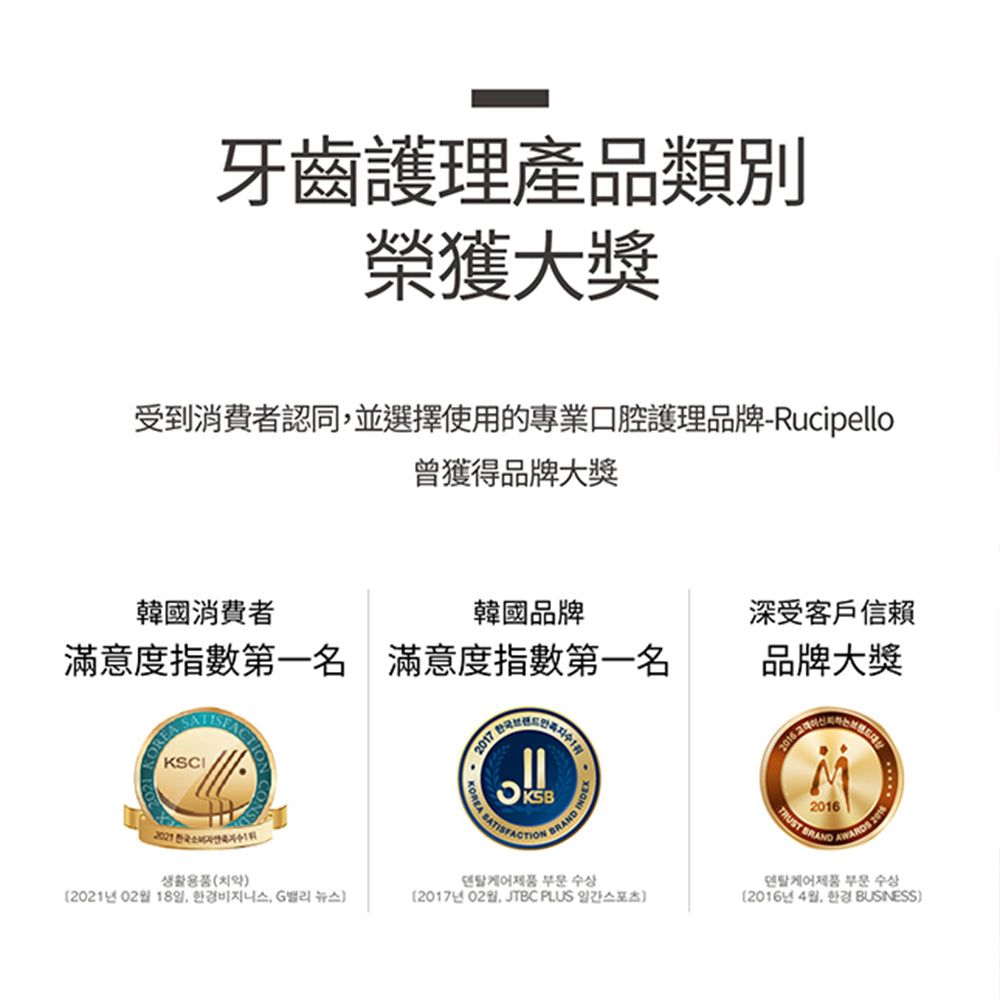 【Rucipello 7度牙刷】4入組 有效清潔牙齒每個角度 還你亮白牙齒