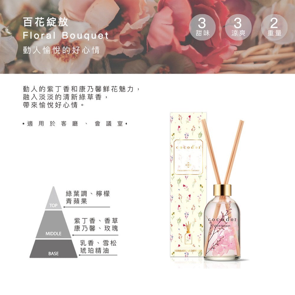 (即期品) cocodor 珂珂朵爾｜浮游花系列R擴香瓶 200ml