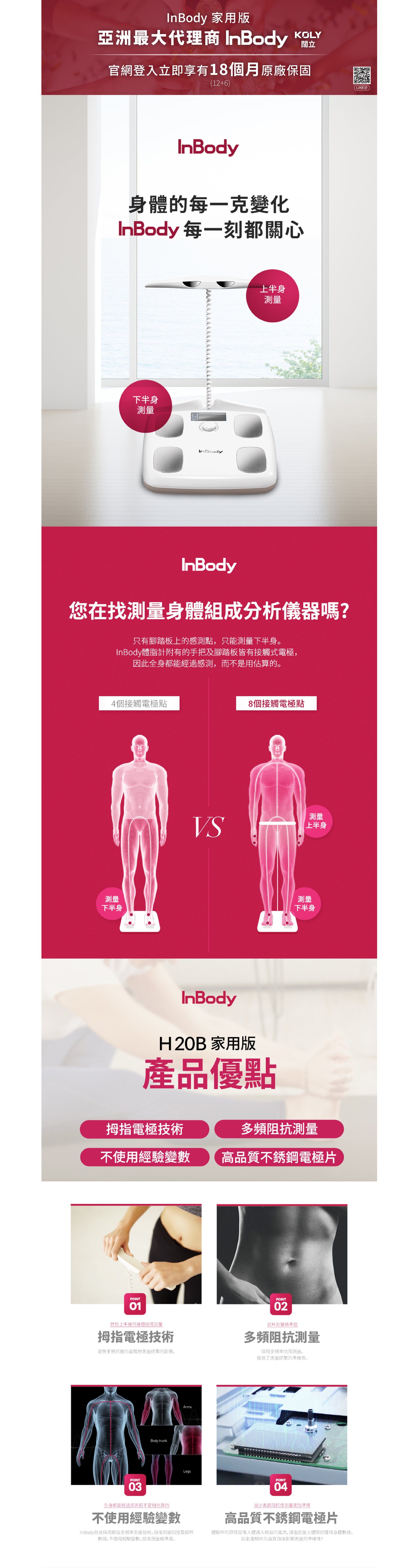 InBody - H20B 專業家用型便攜式體脂機| 精準數據、完美監控體態 InBody - H20B 專業家用型便攜式體脂機| 精準數據、完美監控體態